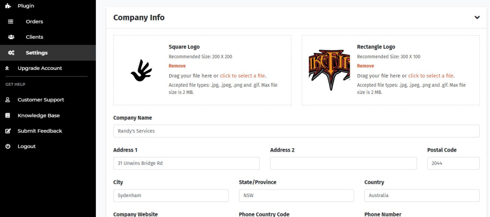 screenshot of White Label Automation Software